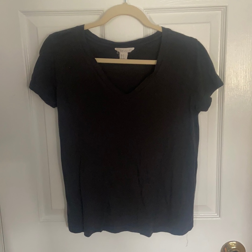 Gray V-neck Tshirt